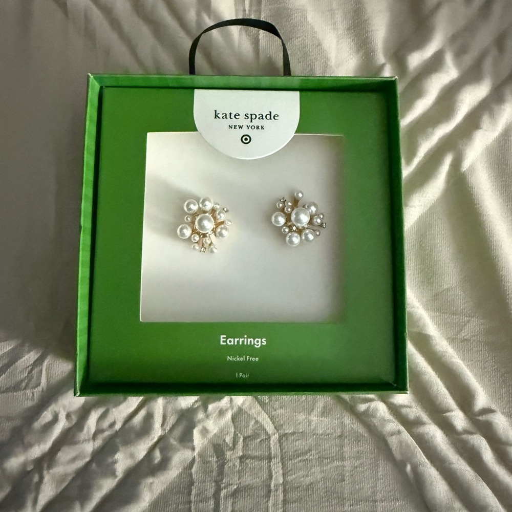 Kate Spade Gold and Pearl Earrings